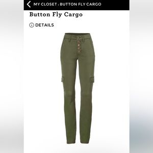 Button fly cargo pants.  New.